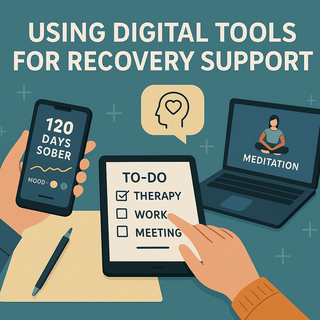 sober living homes, addiction recovery, Digital Recovery Support, Intensive Outpatient Therapy, IOP Tools, Mindfulness in Recovery, Monarch Recovery Centers, Recovery Apps, sober living Sacramento, sober living San Francisco, Technology and Recovery, Virtual Therapy Tools